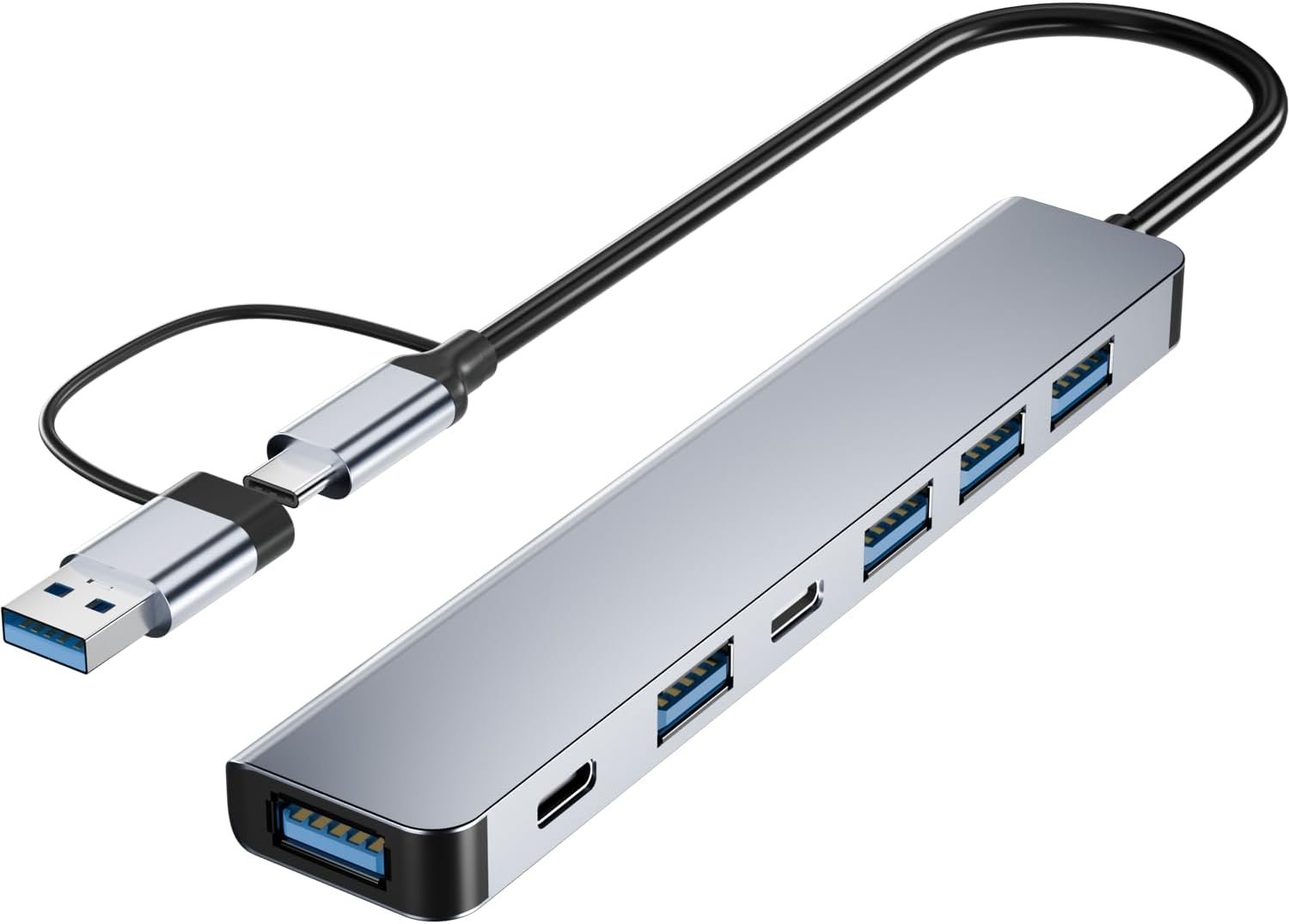 BERLAT 7-in-1 USB C Hub Aluminum US...