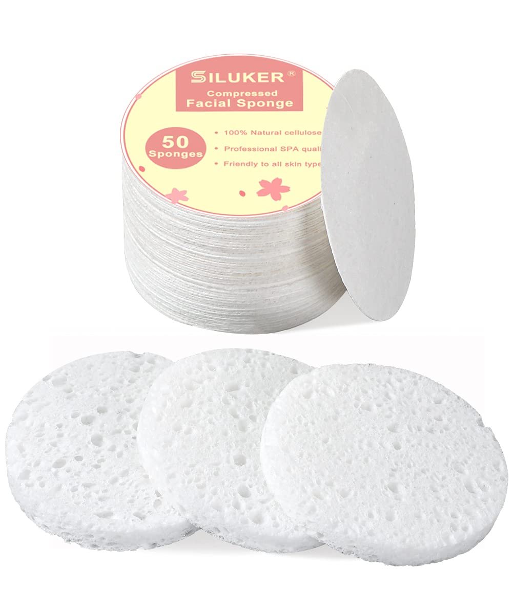 50-Count Compressed Facial Sponges ...