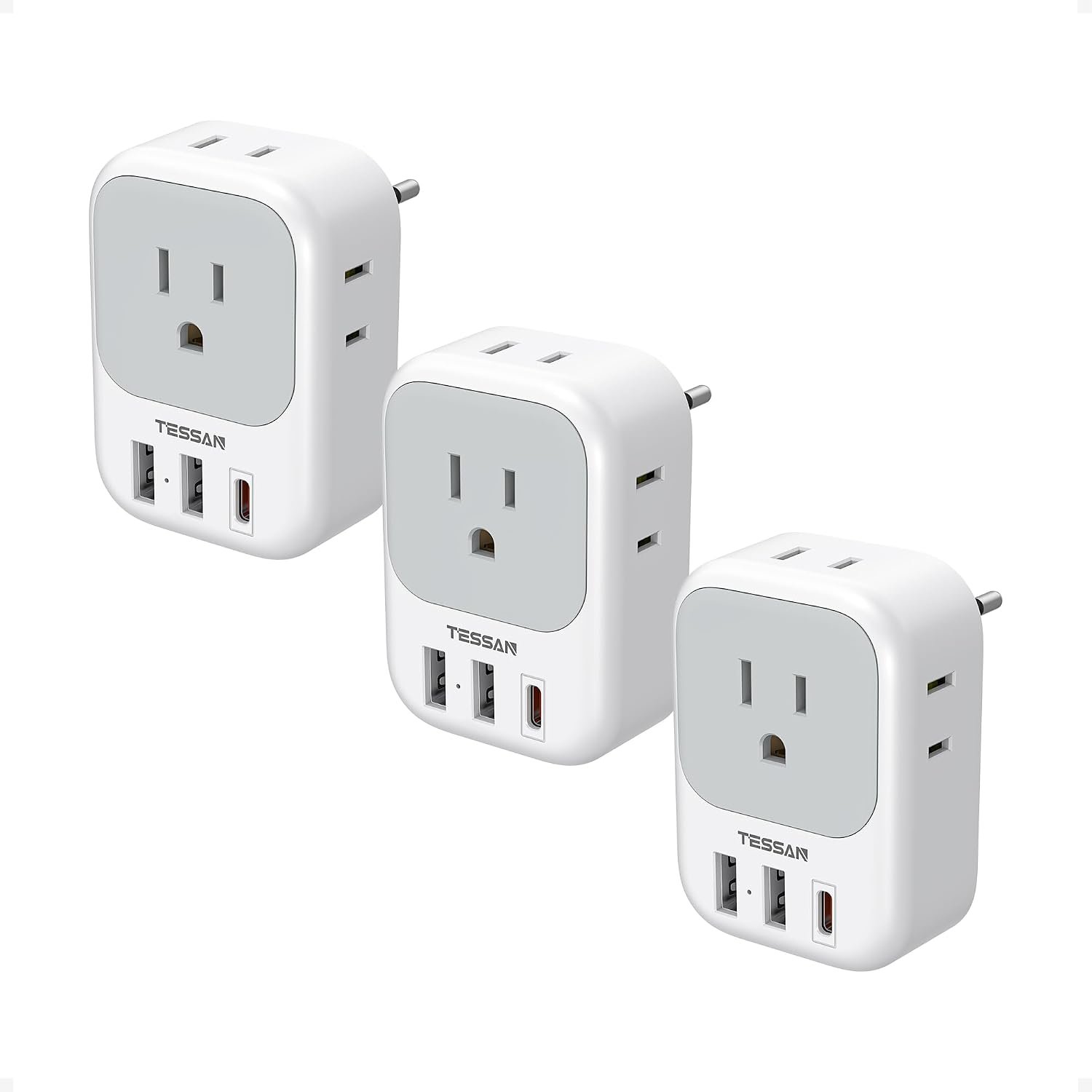 TESSAN European Travel Plug Adapter...