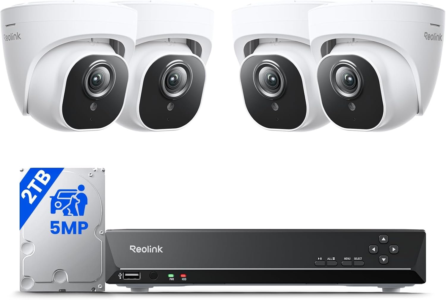 REOLINK 5MP 8CH Home Security Camer...
