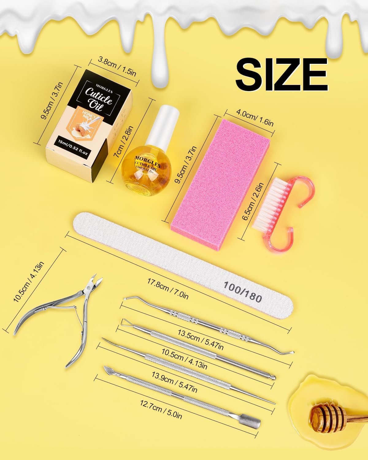 MORGLES Nail File and Buffer Blocks with Nail Care Kit - Image 7