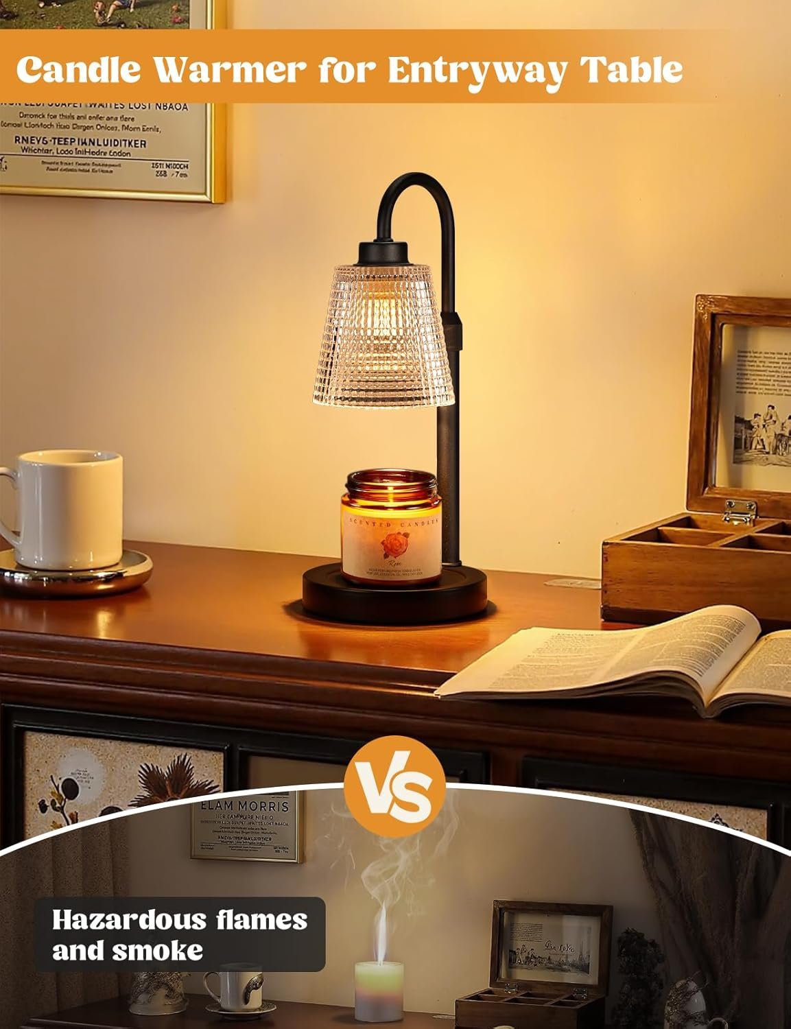 Innqoo Candle Warmer Lamp with Timer Home Decor Birthday Gifts for Women - Image 6