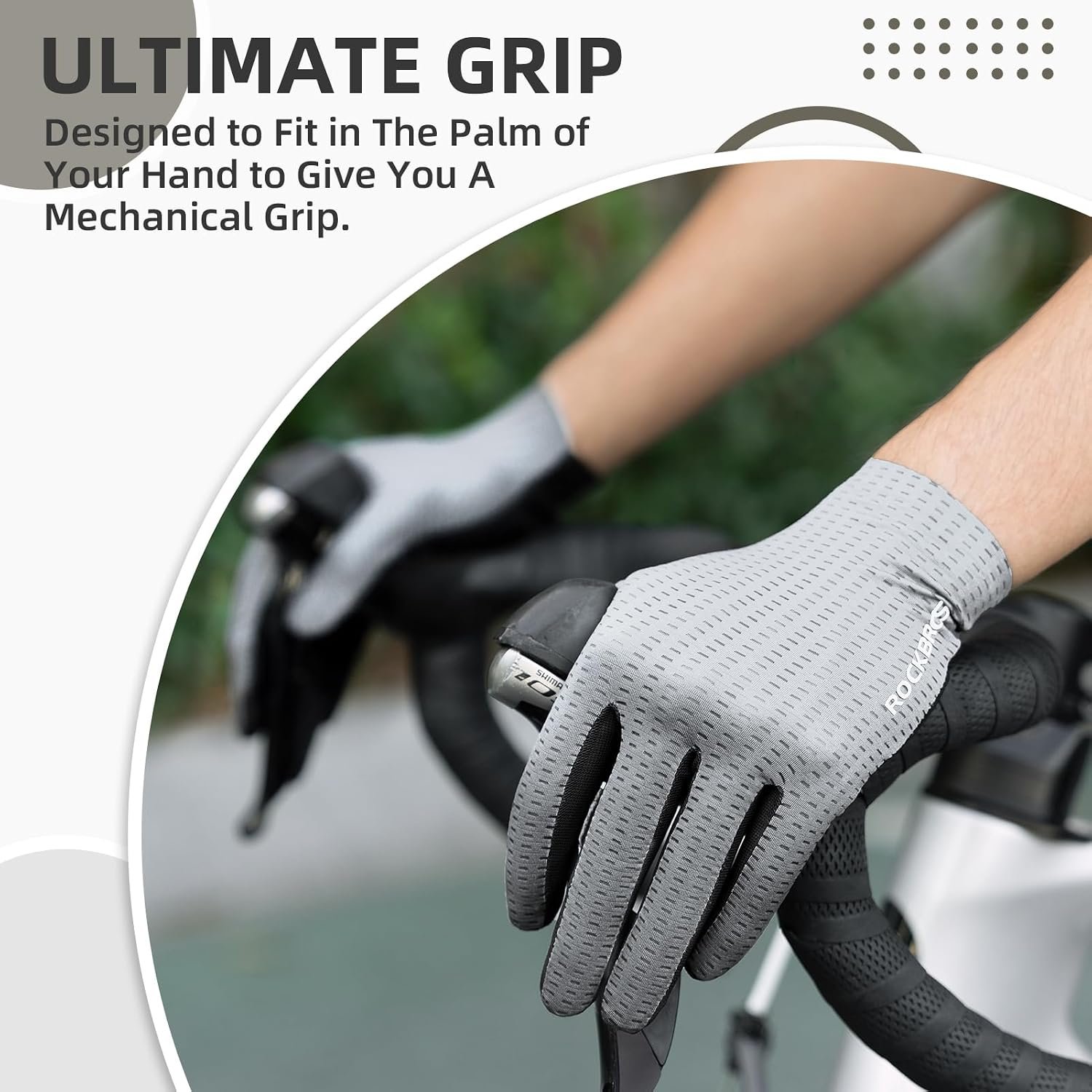 ROCKBROS Cycling Gloves for Men Women, Breathable Mountain Bike Gloves - Image 5