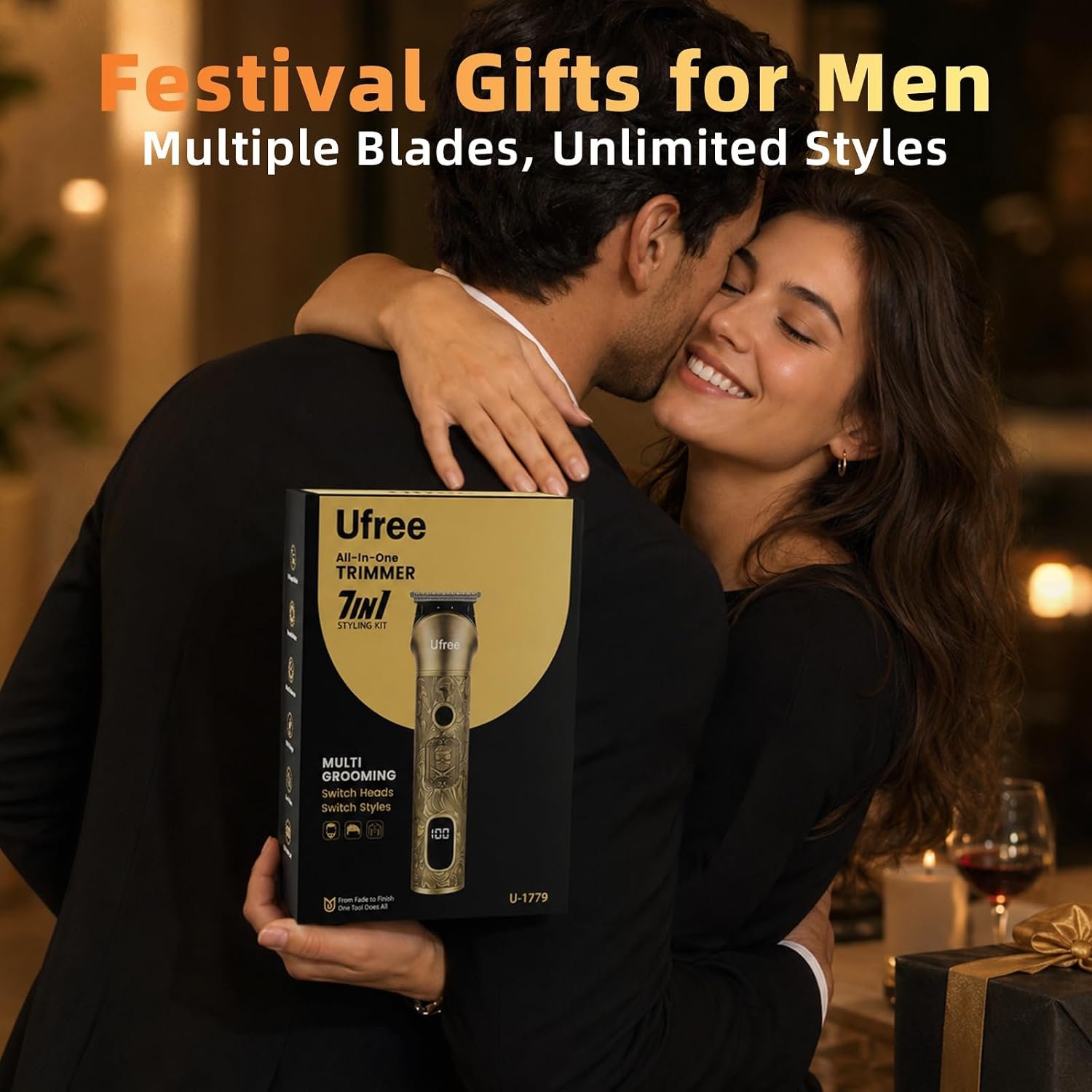 Ufree Professional Beard Trimmer for Men, Electric Shaver Razor, Men Gift - Image 7