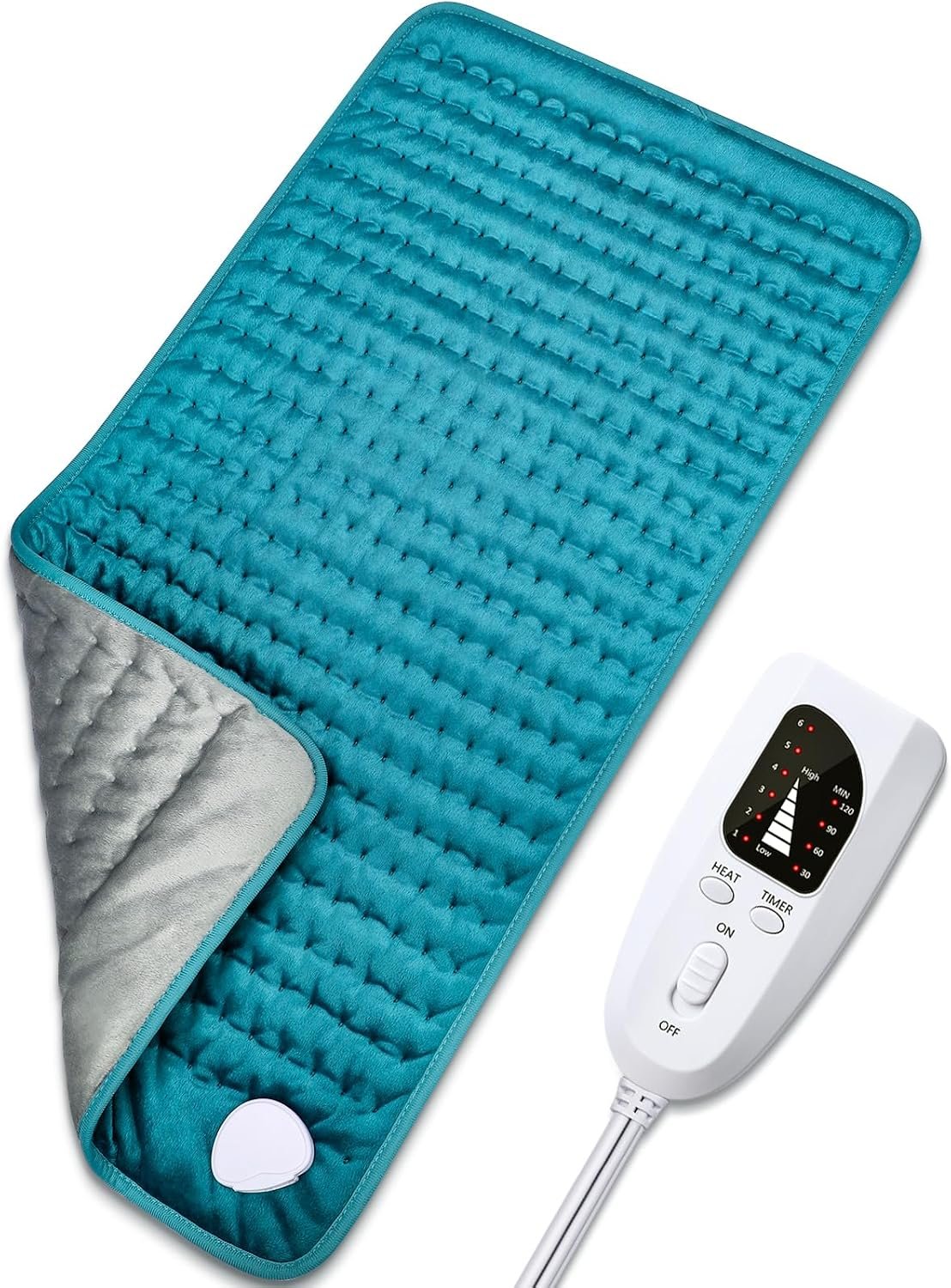 Heating pad for Back/Shoulder/Neck/Leg Pain Relief, Heating Pads for Period Cramps, 6 Fast Heating Settings, Auto-Off, Machine Washable, Birthday Gifts for Women Mom, Extra Large 16"x 30"