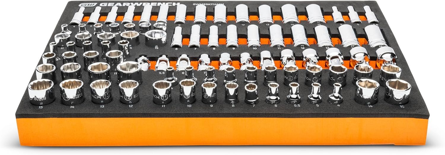 GEARWRENCH 89 Piece 1/4” Drive Master Metric Socket Set | GWMSSKT14MM - Image 4
