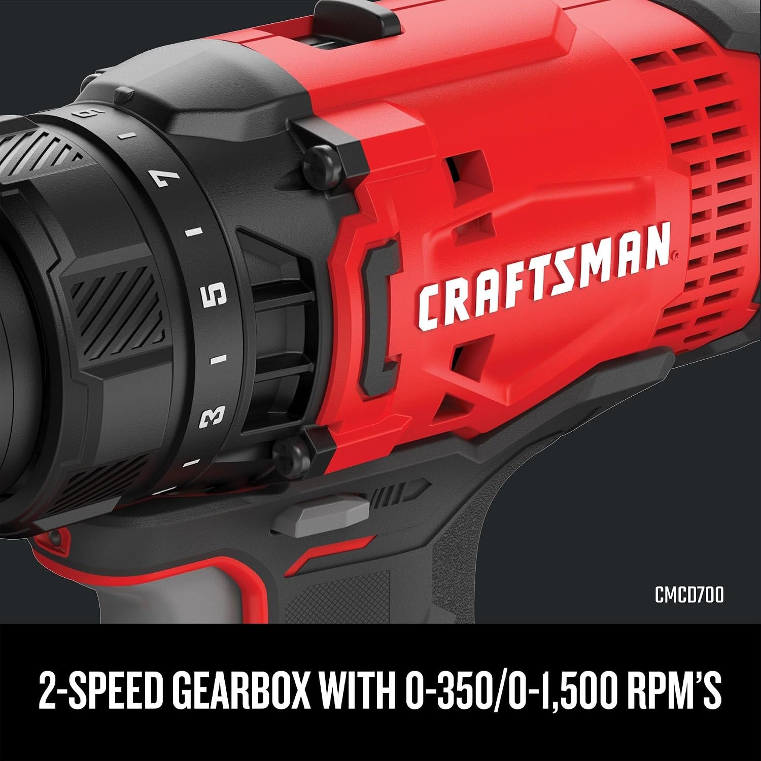 CRAFTSMAN V20 MAX Cordless Drill Driver and Impact Driver Set, Power Tool Set with 2 Batteries and Charger, LED Work Light, 2 Bits, Bag (CMCK200C2) - Image 6