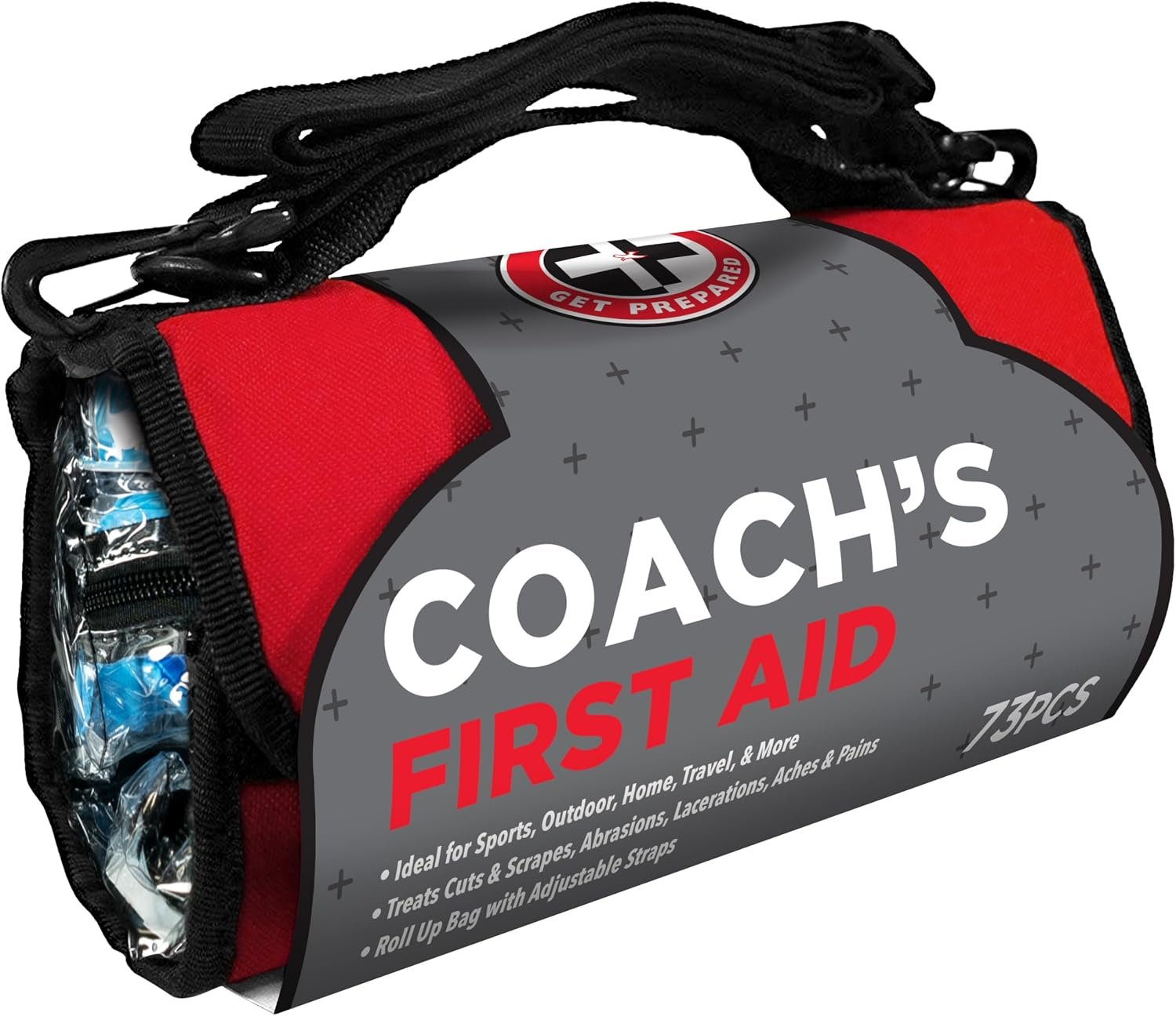 Be Smart Get Prepared Coach’s First Aid 73 Pc Rollup Bag Sports Outdoor FSA
