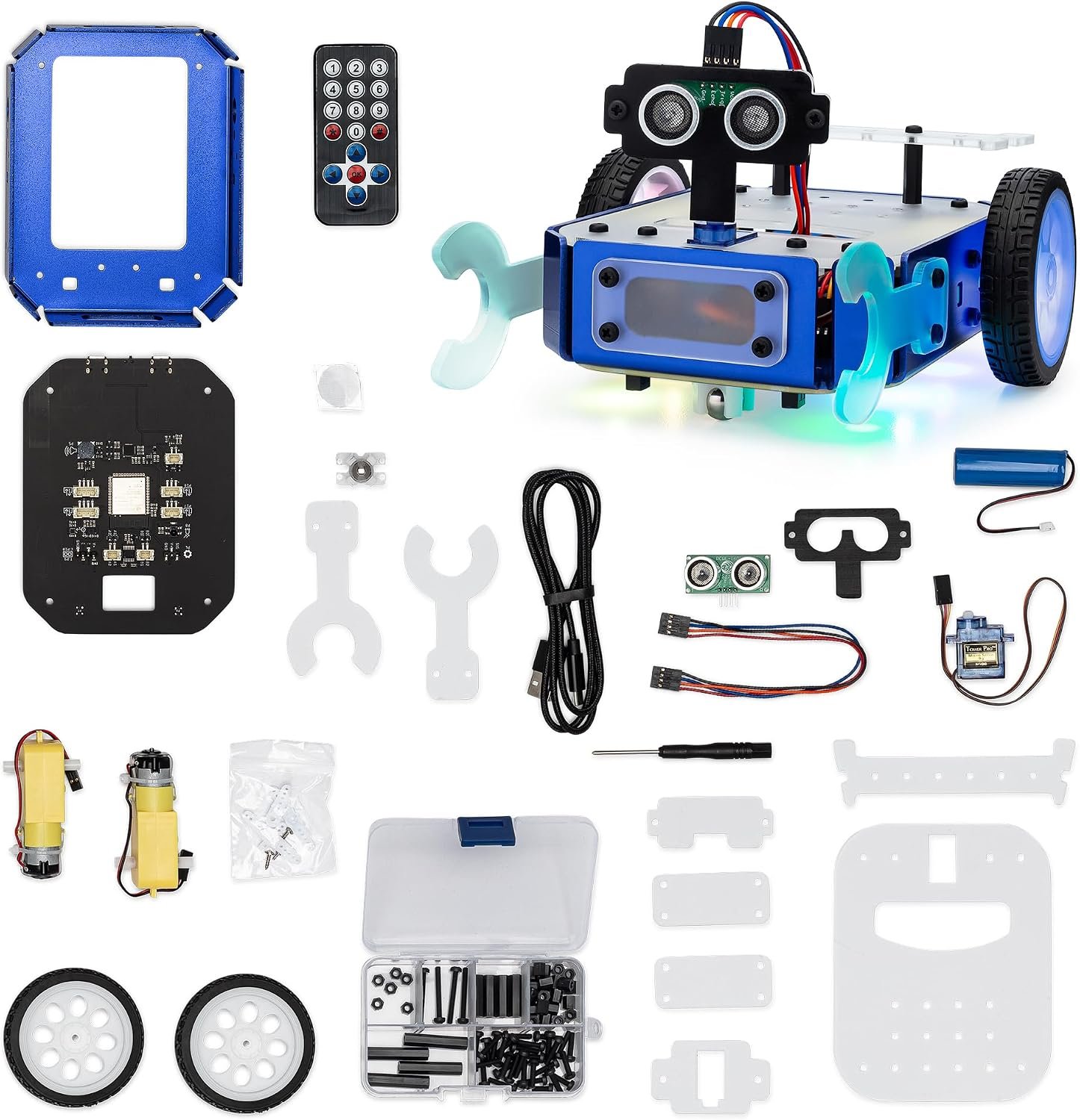TinkRbot AI Robot Building Kit, Coding STEM Robotics Kit 12+