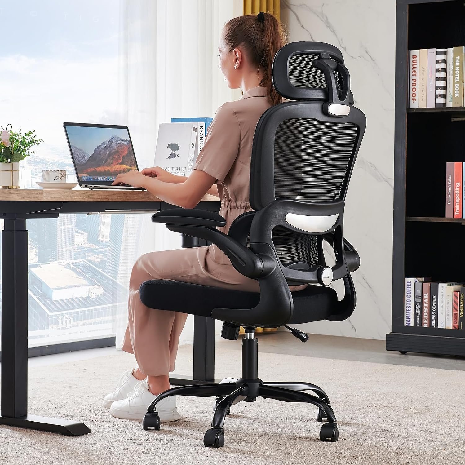 TRALT Office Chair Ergonomic Desk C...