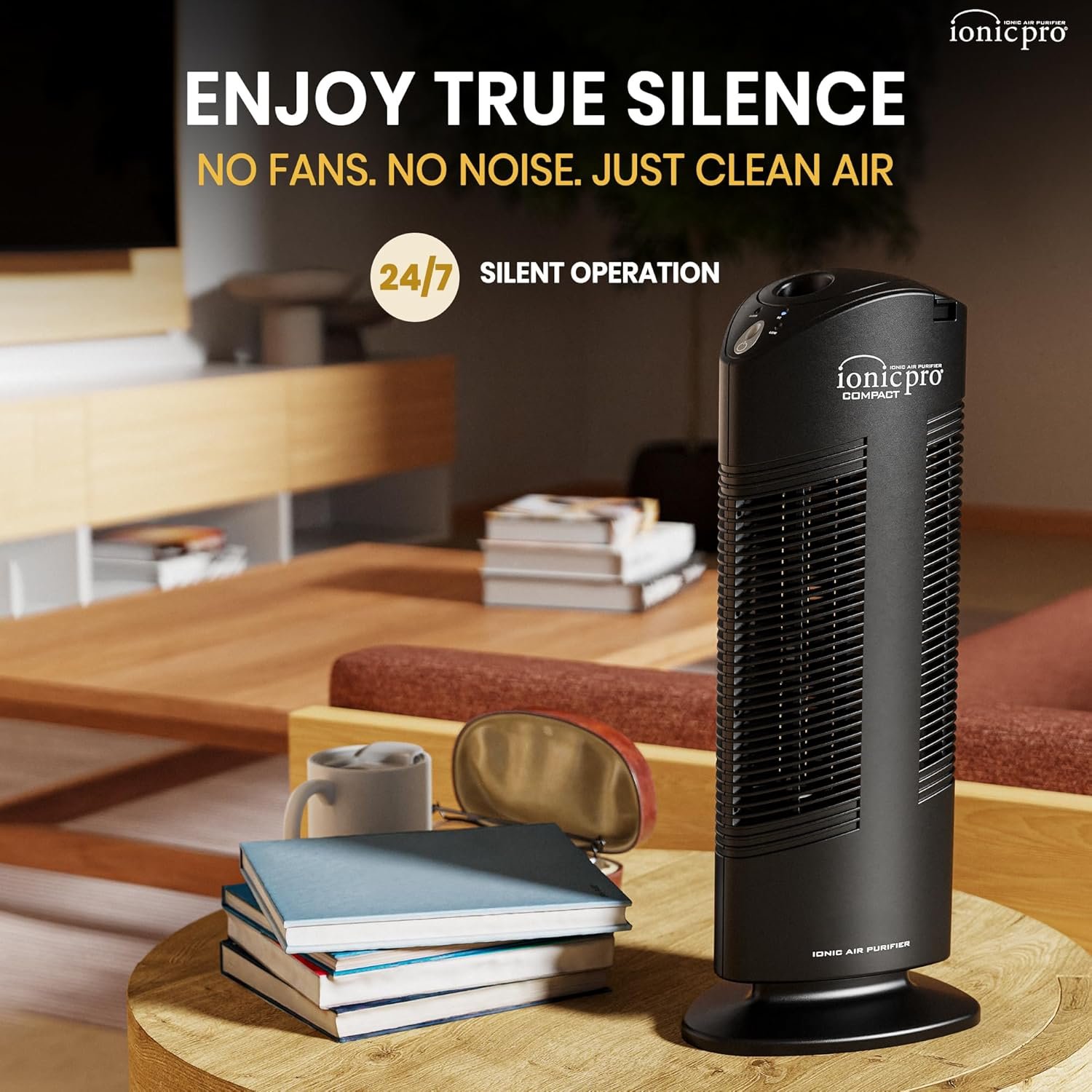 Ionic Pro Compact Filterless Air Purifier for Home, Cleans Up to 300 sq.ft - Image 2
