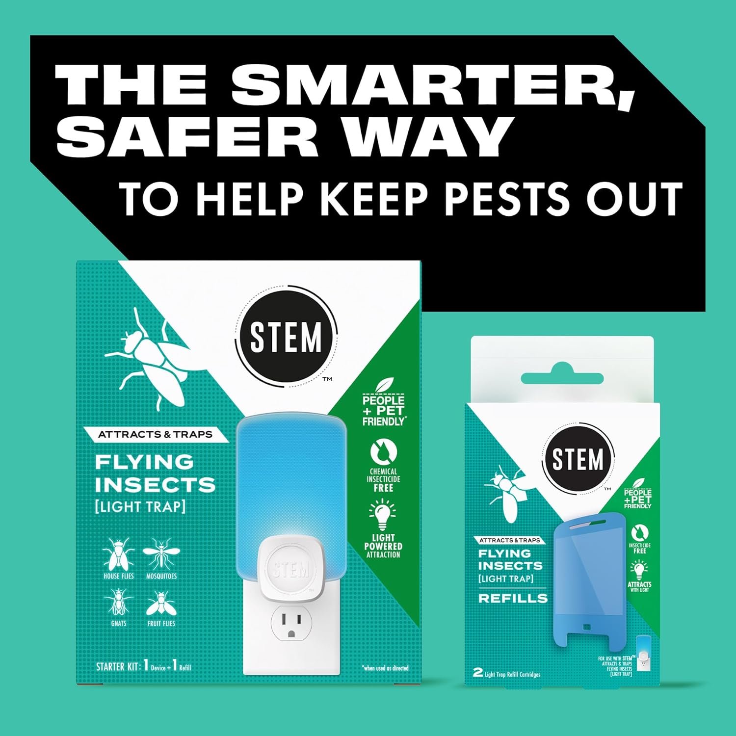 STEM Flying Insect Indoor Trap, UV Light Plug-in, 1 Device + 3 Cartridge - Image 6