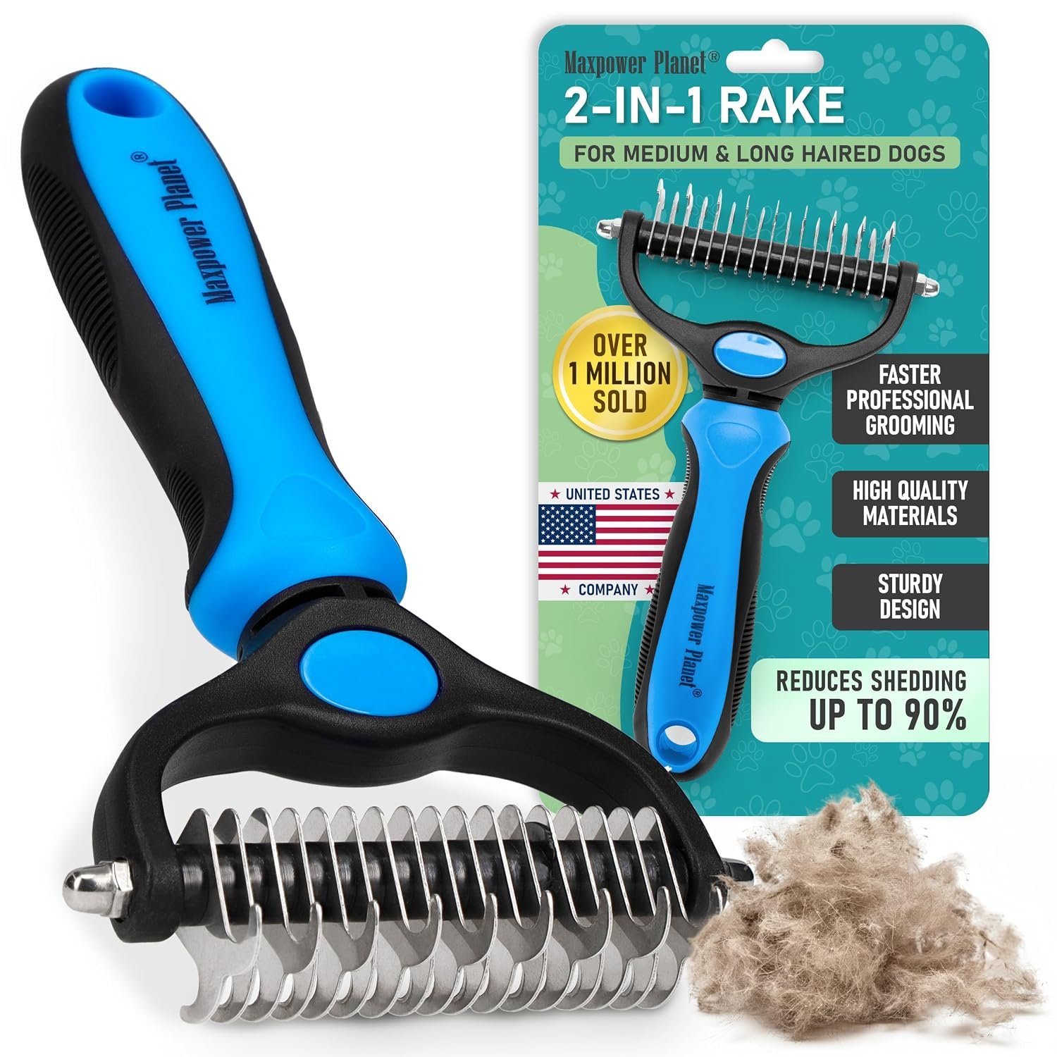 Maxpower Planet Dog Grooming Rake, ...
