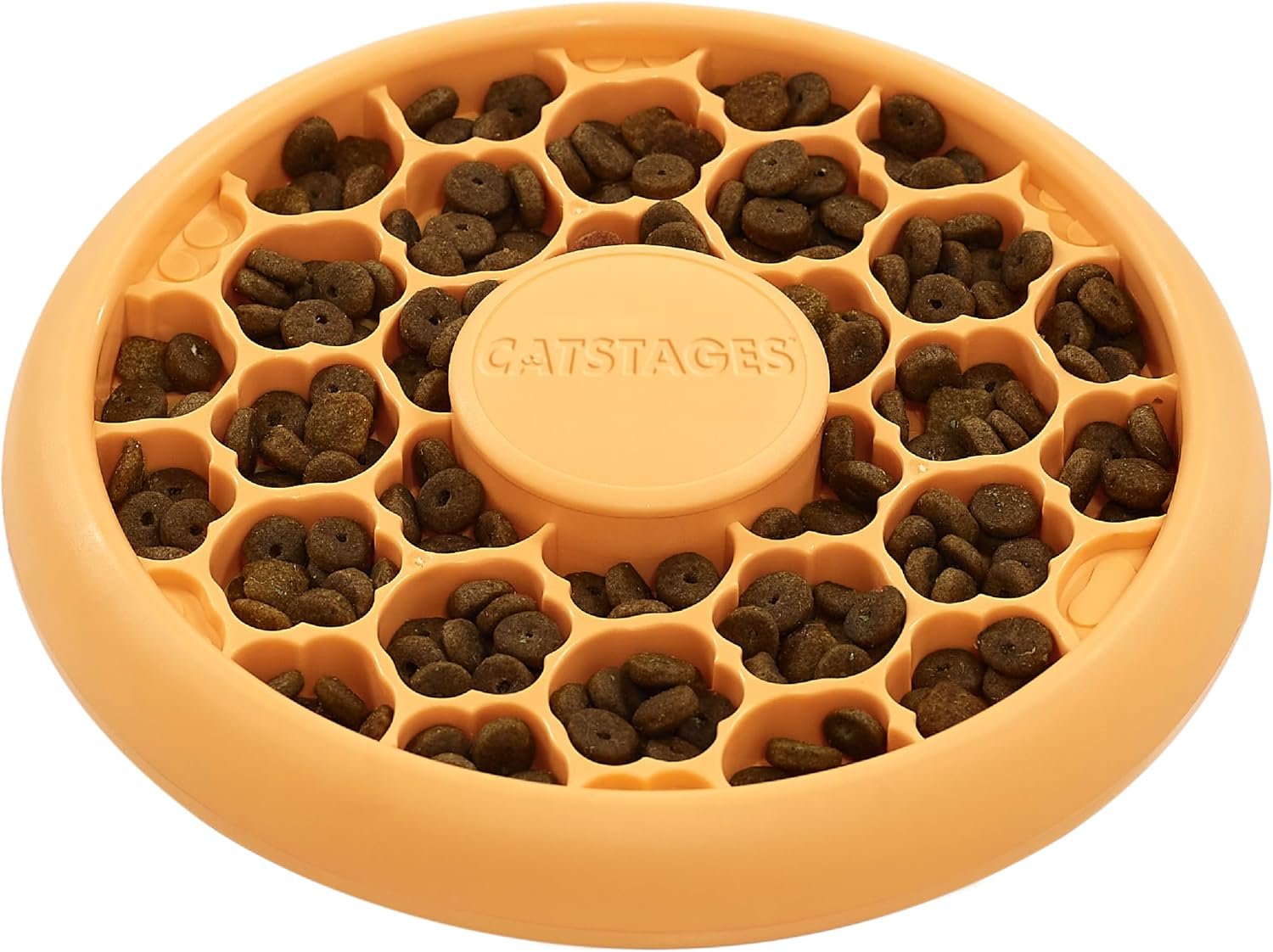 Catstages Slow Feeder Bowl & Treat Puzzle Cat Toy, Aids Digestion, 6.6"