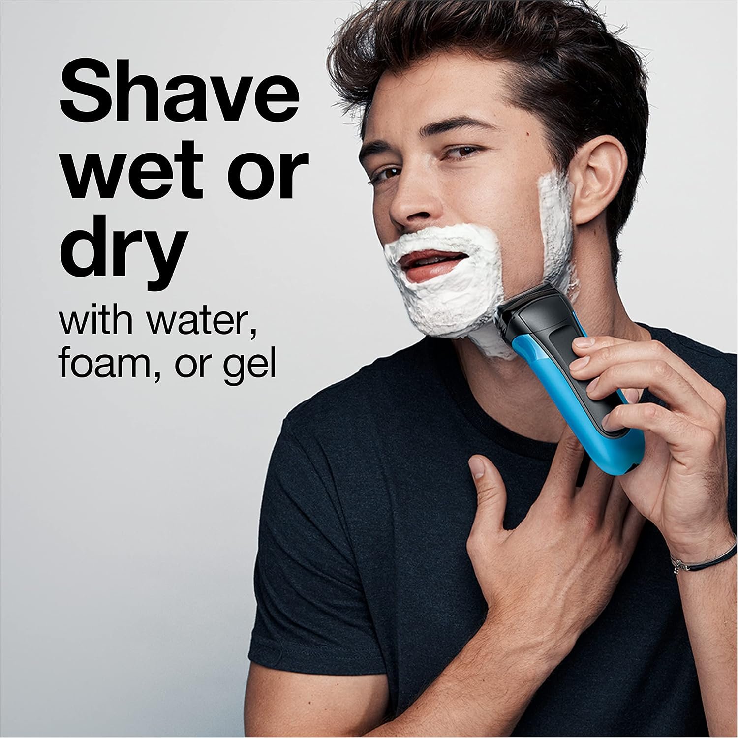 Series 3 3010s Wet & Dry Electric Shaver for Men/Rechargeable Electric Razor, Blue - Image 6