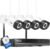 Hiseeu Wireless Security Camera, 5MP WiFi Security Camera System, 500GB HDD