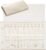 Lolalet Travel Necklace Organizer, Foldable Jewelry Case, Beige, 12 Slots
