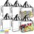 6 Packs Large Toy Storage Bags with Labels Reusable Clear Toy Organizer